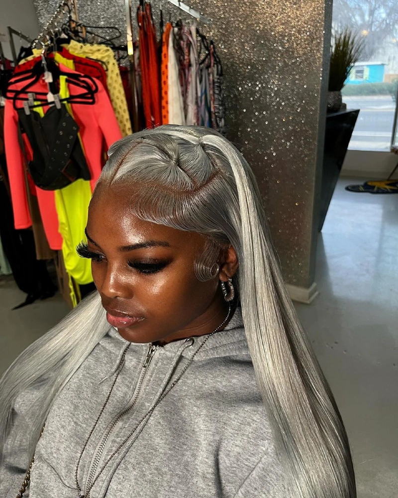 Shiny Silver Braids